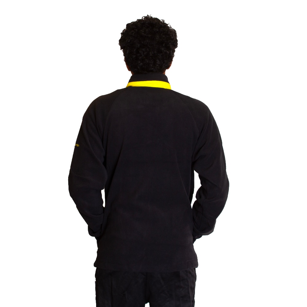 Oregon Ducks, Columbia, Black, Coat/Jacket, Polyester Blend, Men, Flanker IV, Polar Fleece, 2024, Full Zip, 784978